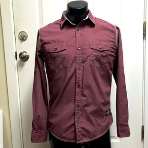 tranquility & Mayhem mens small button shirt